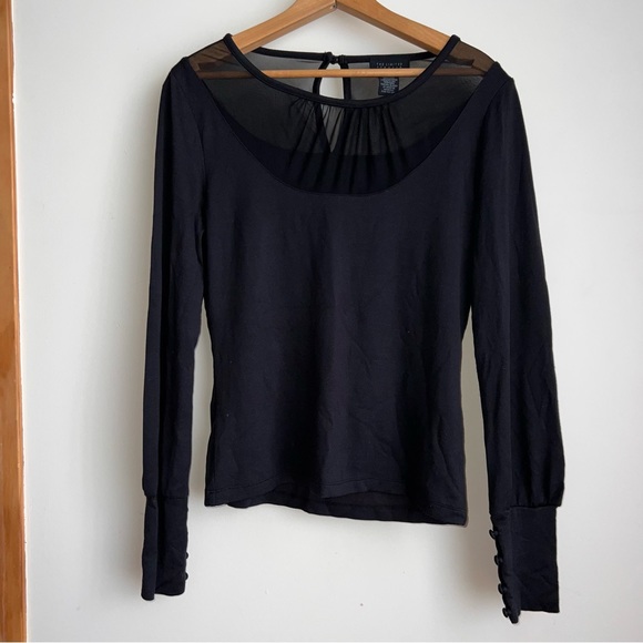 The Limited Tops - The Limited Stretch Black Long Sleeve Blouse Top
• Size Medium